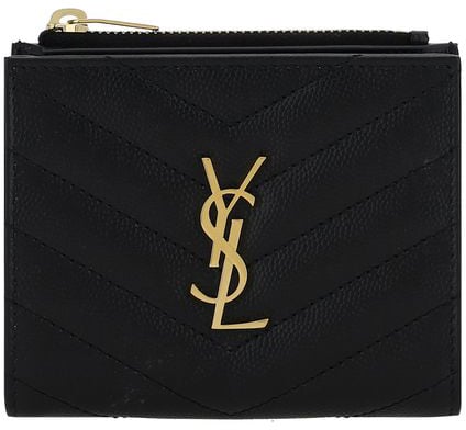 Saint Laurent Saint Laurent Black Calf Leather Bos Taurus Wallet
