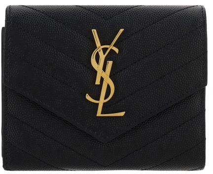 Saint Laurent Saint Laurent Black Calf Leather Bos Taurus Wallet
