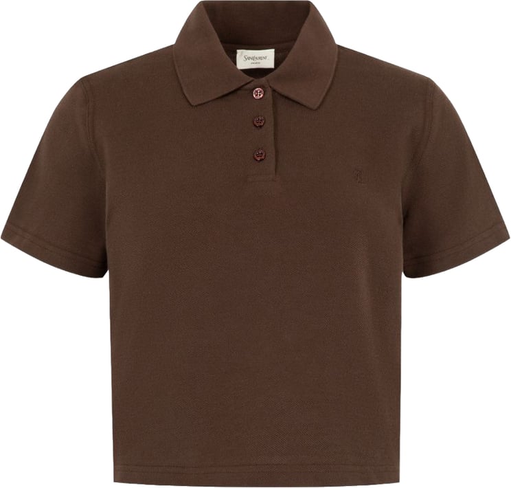 Saint Laurent T-Shirts And Polos Brown