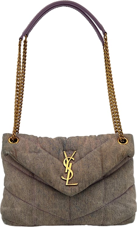 Saint Laurent Saint Laurent Puffer Bag - Purple