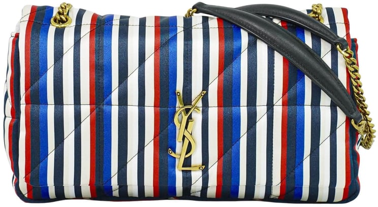 Saint Laurent Saint Laurent Jamie Flap Bag Quilted Printed Silk Medium