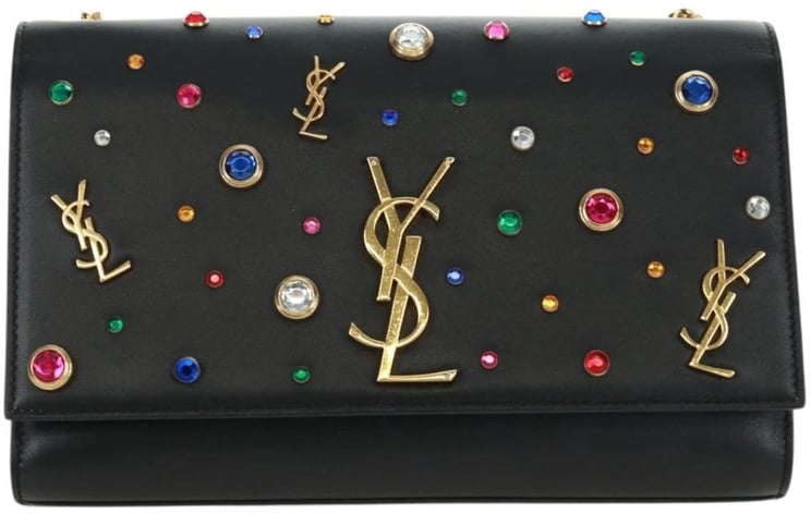 Saint Laurent Saint Laurent Classic Monogram Crossbody Bag Embellished Leather Small