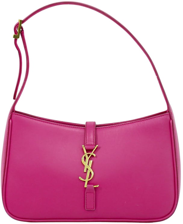 Saint Laurent Saint Laurent Le 5 a 7 Hobo Leather Small