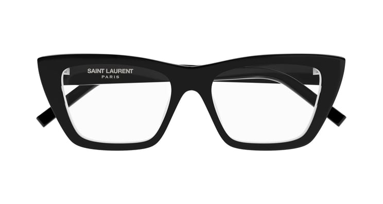 Saint Laurent Eyeglasses SL 276 MICA OPT 009 black white transpare 53/16/145