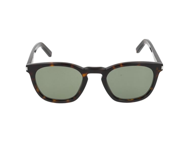 Saint Laurent Havana Green Tinted Lenses Sunglasses
