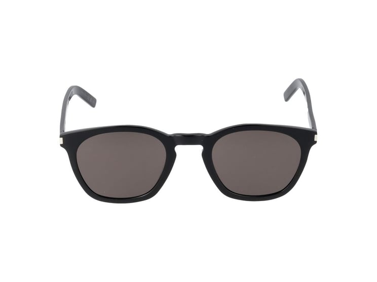 Saint Laurent Black Sleek Acetate Slim Sunglasses