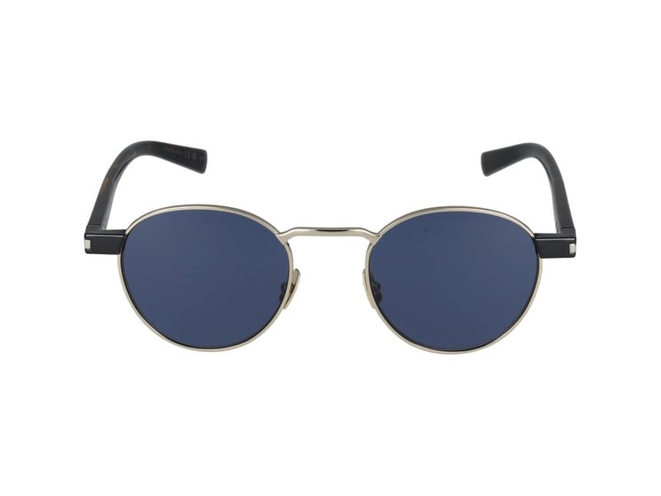 Saint Laurent Gold Gold Metal Frame Round Sunglasses