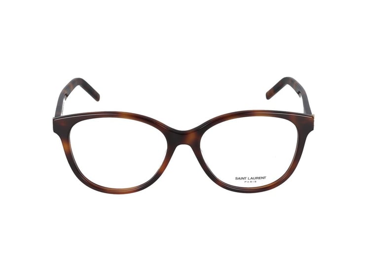 Saint Laurent Havana Oversized Acetate Eyeglasses
