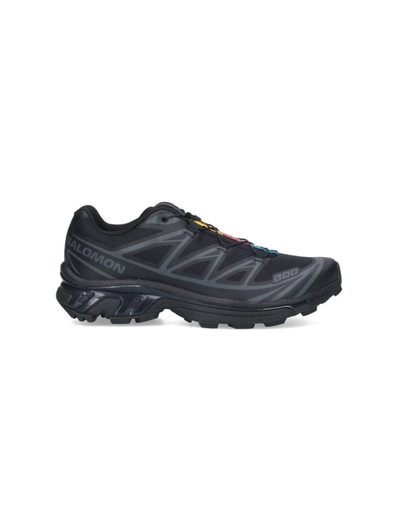 Salomon Black XT-6 Fabric Mesh Sneakers