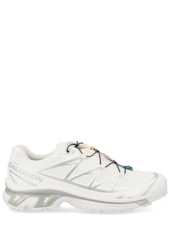 Salomon White Xt-6 Gtx Colorful Tabs Textile Sneakers