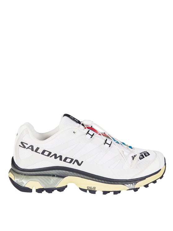 Salomon White Black Beige Accents Sneakers