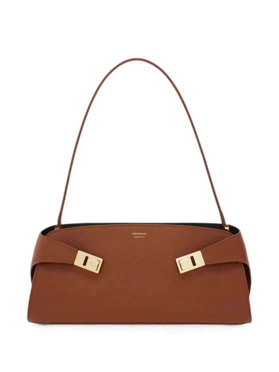 Salvatore Ferragamo Calf Leather Hug Sh Ew Shoulder Bag