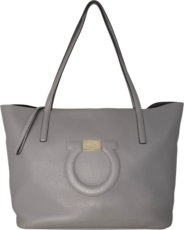 Salvatore Ferragamo Salvatore Ferragamo City Tote Bag mittelgroß Grau / sehr gut