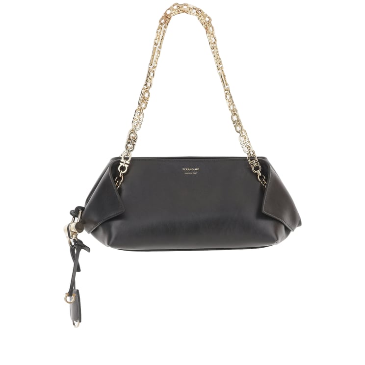 Salvatore Ferragamo Calfskin Leather Shoulder Bag