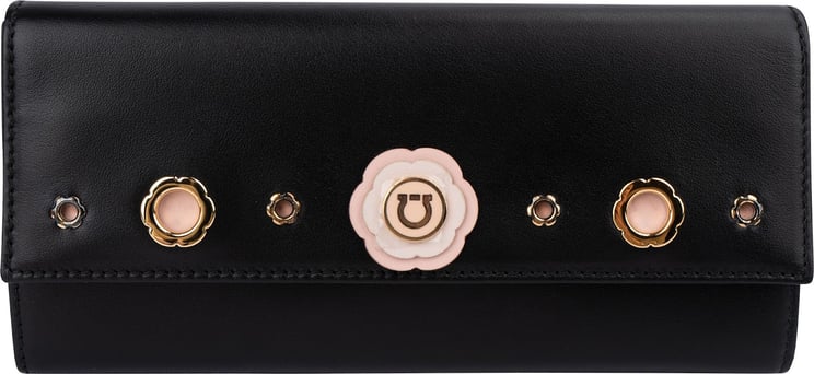 Salvatore Ferragamo Salvatore Ferragamo Leather Diadora Pins Flap Wallet
