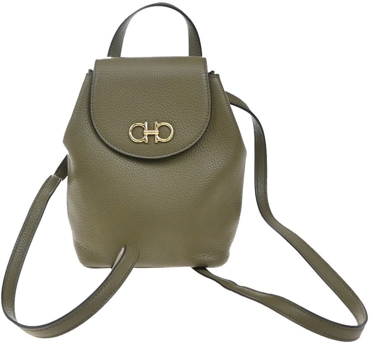 Salvatore Ferragamo Salvatore Ferragamo Gancini Backpack Leather Mini