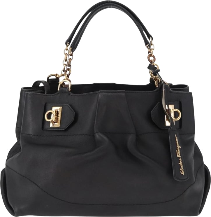 Salvatore Ferragamo Salvatore Ferragamo W Chain Tote Leather Medium