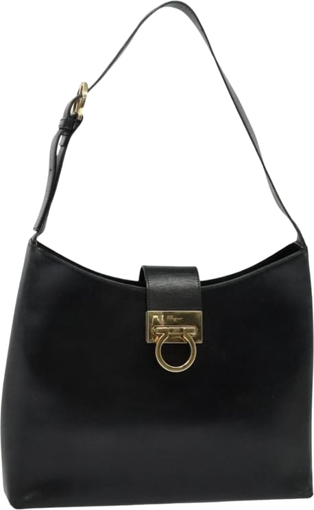 Salvatore Ferragamo Salvatore Ferragamo Gancio Flap Hobo Leather Medium