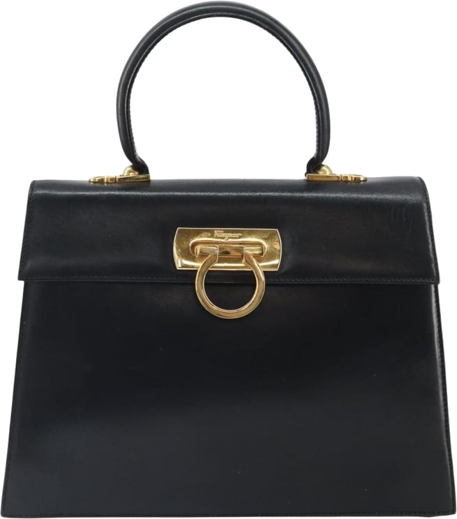 Salvatore Ferragamo Salvatore Ferragamo Gancini Convertible Top Handle Leather Medium