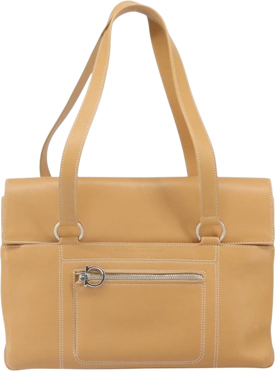 Salvatore Ferragamo Salvatore Ferragamo Gancini Tote Leather