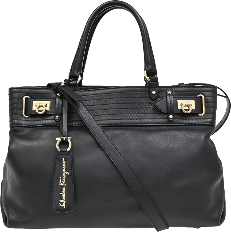 Salvatore Ferragamo Salvatore Ferragamo Gancini Tote Leather