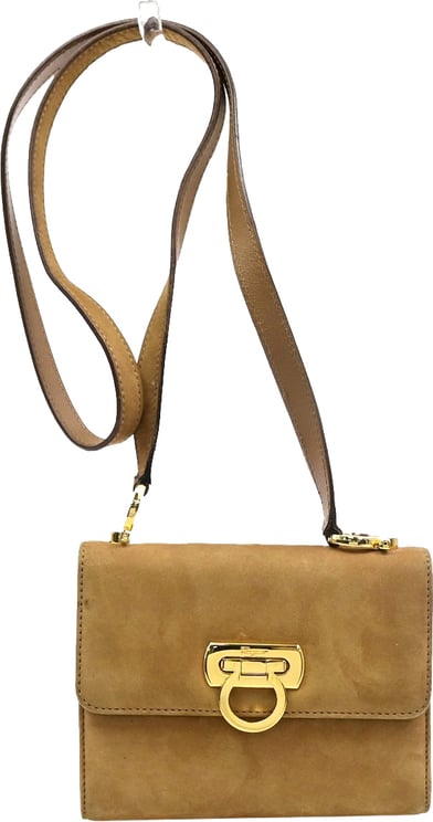 Salvatore Ferragamo Salvatore Ferragamo Gancini Flap Suede