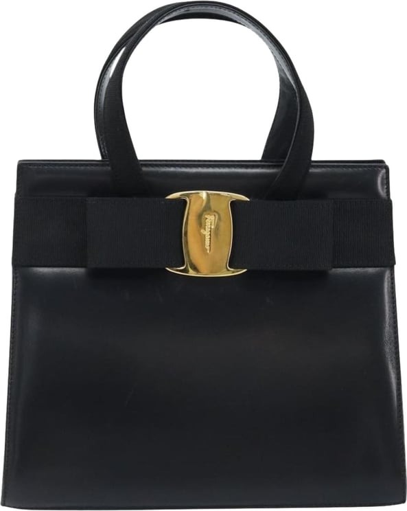 Salvatore Ferragamo Salvatore Ferragamo Convertible Vara Bow Tote Leather Small