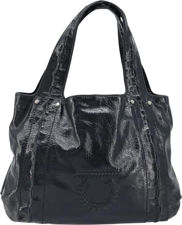 Salvatore Ferragamo Salvatore Ferragamo Gancini Handle Tote Leather Large