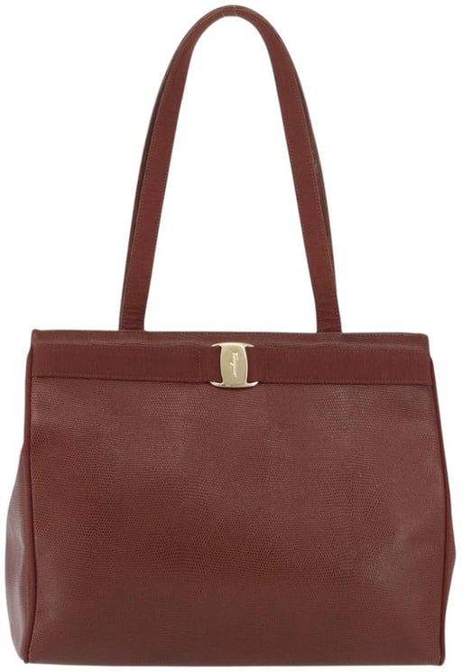 Salvatore Ferragamo Salvatore Ferragamo Vala tote Embossed Leather