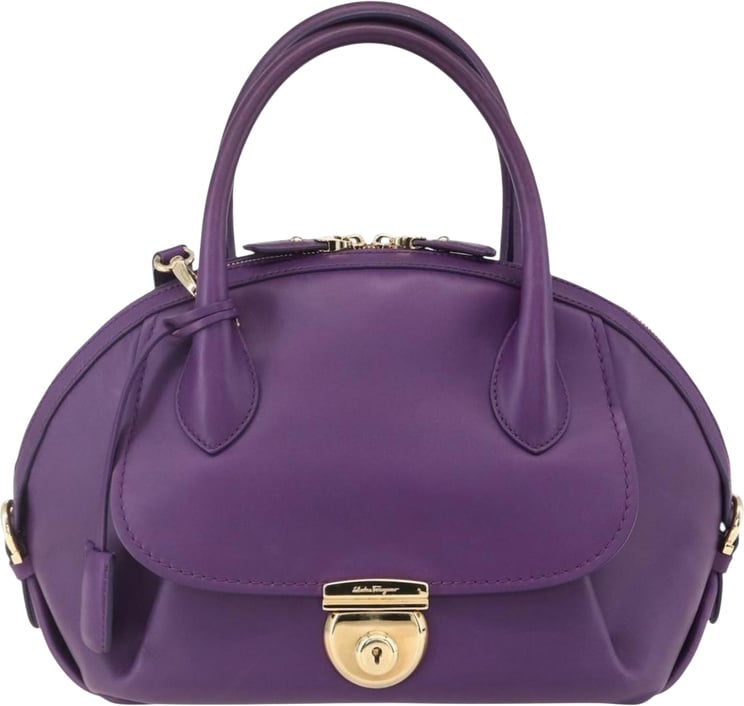 Salvatore Ferragamo Salvatore Ferragamo Vintage Fiamma Satchel Leather Medium