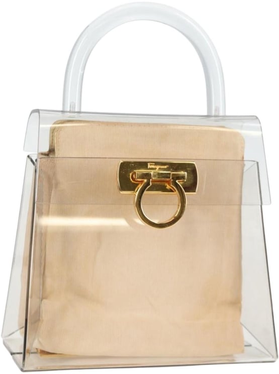 Salvatore Ferragamo Salvatore Ferragamo Gancini Convertible Top Handle Bag Plastic