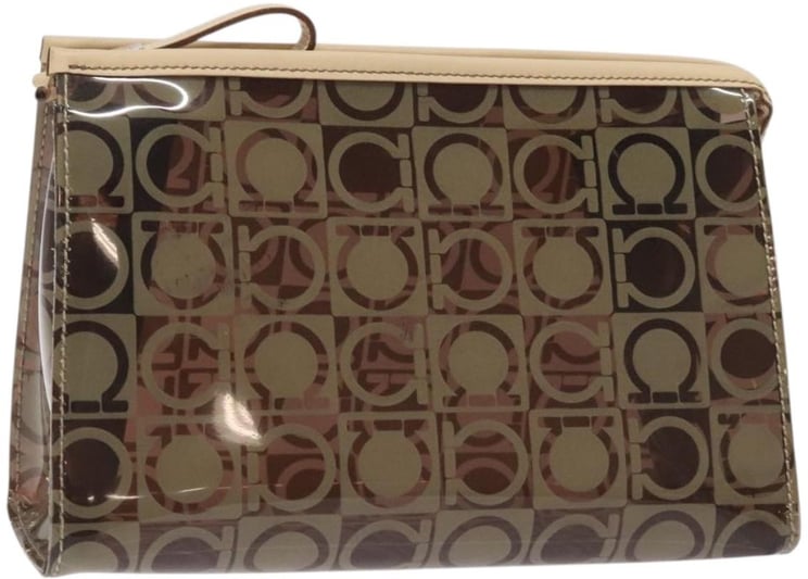 Salvatore Ferragamo Salvatore Ferragamo Gancini Pouch Canvas