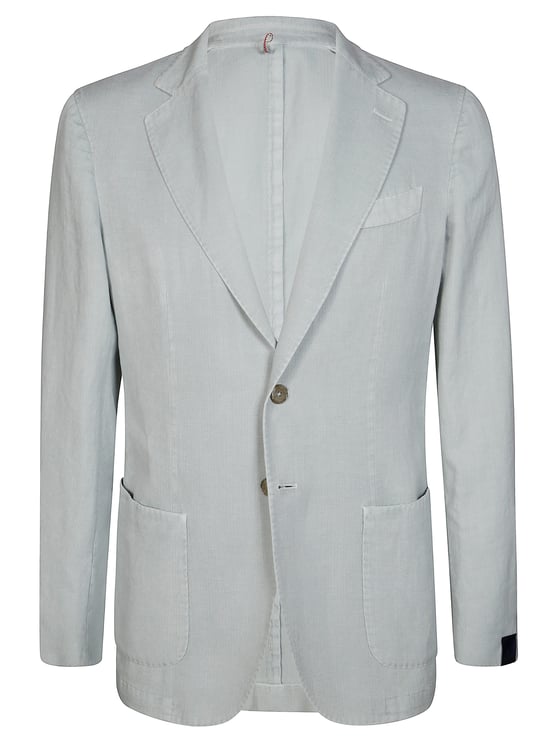 SANTANIELLO Linen and Ramie Blend Tailored Jacket