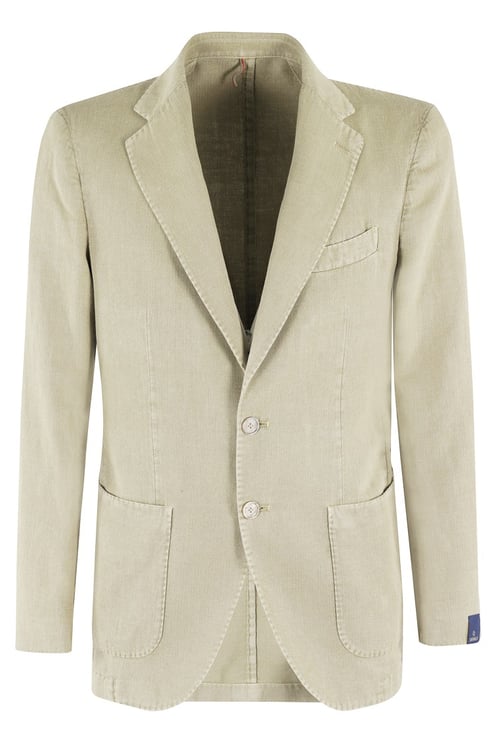 SANTANIELLO Lightweight Two-Button Jacket With Notched Lapel