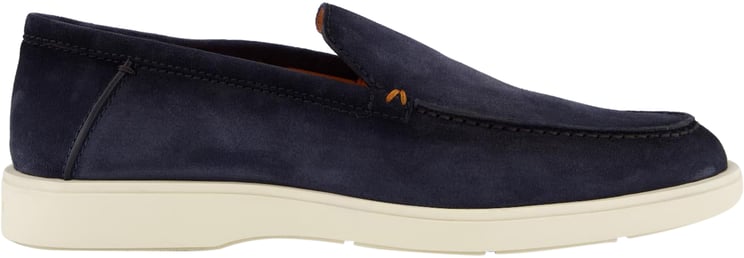 Santoni Santoni Heren Botanist Loafer Blauw