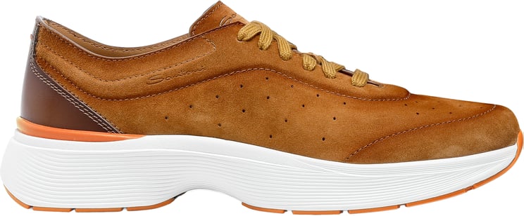 Santoni Men's leather sneaker