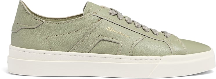 Santoni Men's leather sneaker