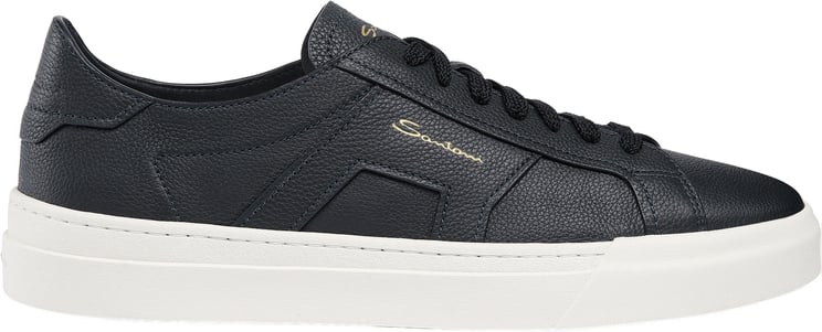 Santoni Men's leather sneaker
