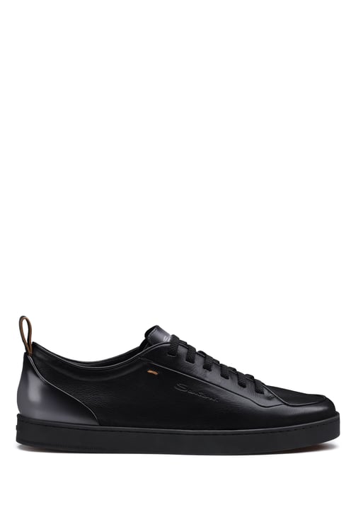 Santoni Lieve Smooth Leather Sneakers