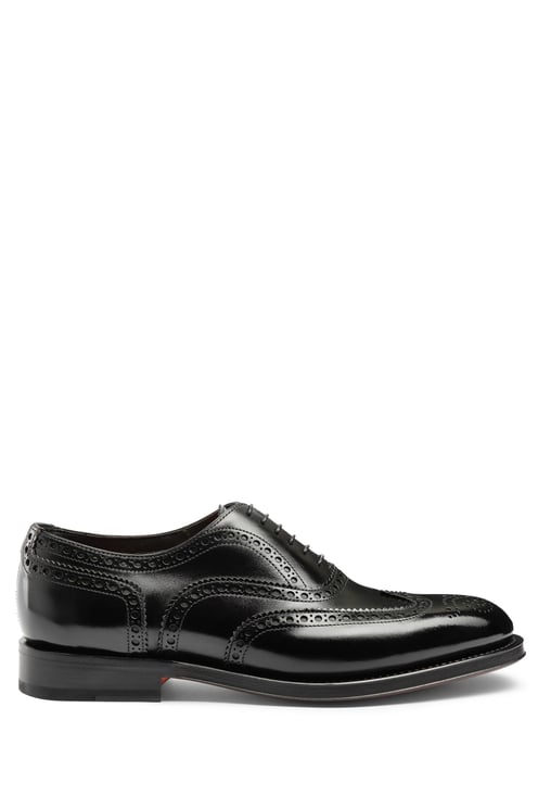Santoni Enrico Model Leather Oxford Brogue Goodyear