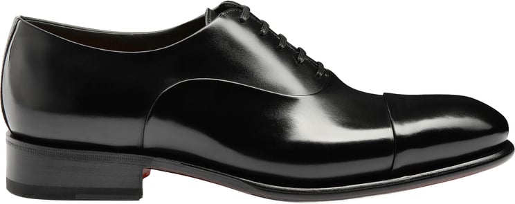 Santoni Men's polished leather Oxford shoe