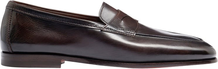 Santoni Men's leather Carlo loafer