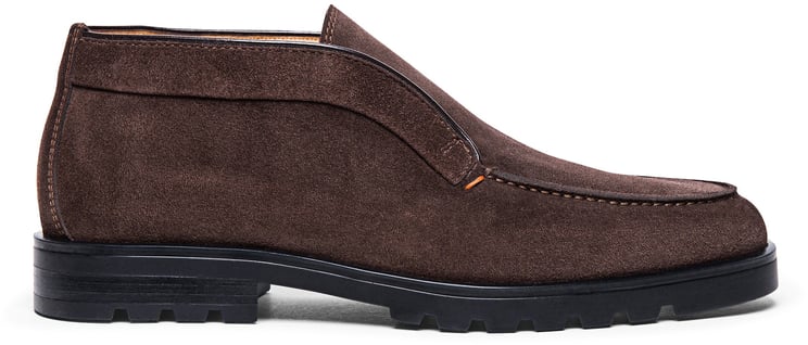 Santoni Men's suede desert boot
