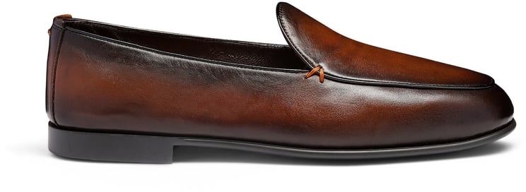 Santoni Men's leather loafer