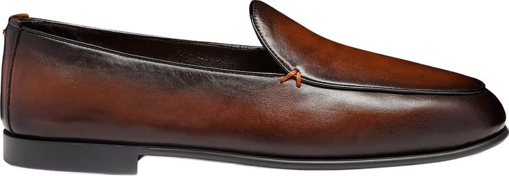 Santoni Men's leather loafer