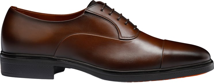 Santoni Men's leather Easy laceup