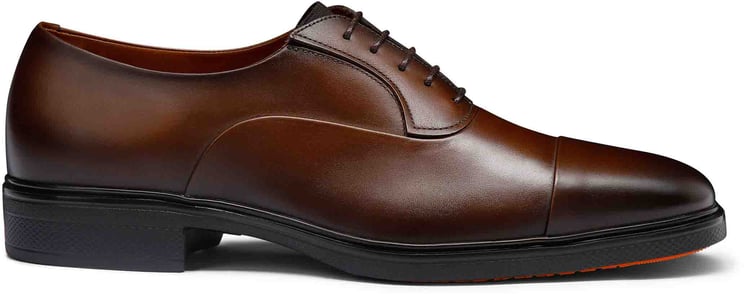 Santoni Men's leather Easy laceup