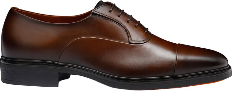 Santoni Men's leather Easy laceup