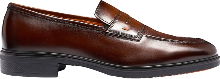 Santoni Men's suede Easy loafer