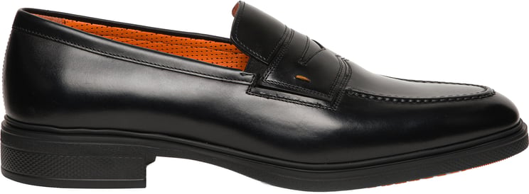 Santoni Men's leather Easy loafer
